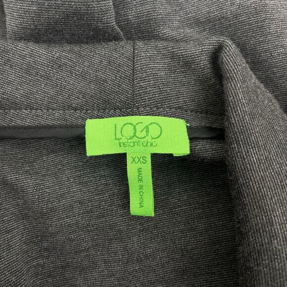 Lori Goldstein Drape Collar Open Front Blazer Jacket Gray Size XXS - Picture 7 of 7